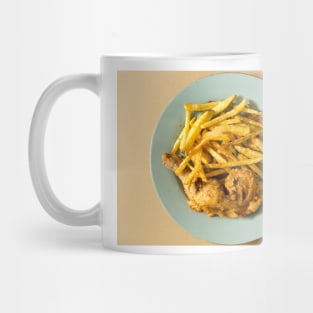 cli fried chicken plate Mug